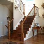 Custom staircase, railing, and balausters